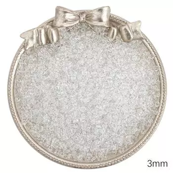 3мм 1000шт прозрачный серийный чешский стеклянный бисер для самостоятельного изготовления ювелирных изделий белый