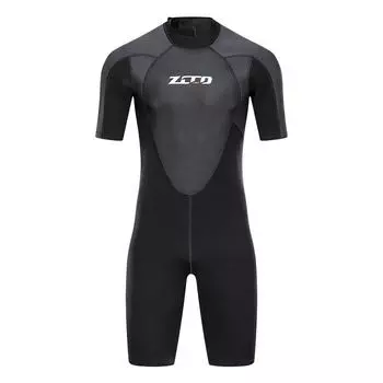 3 мм мужской комбинезон с короткими рукавами, водолазный костюм, защита от солнца и тепла, серфинговый костюм для глубокого погружения, утолщенный плавающий костюм больших размеров S