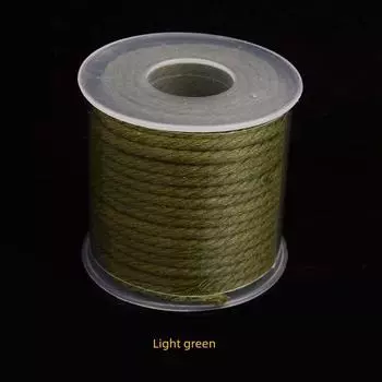 3mm Thick Hand Rub Cotton Thread Tibetan Style Wenwan Handmade Braided Thread DIY Tassel Tassel Non-Elastic Wear-Resistant Carrying Strap Necklace Light green/hand rub cotton