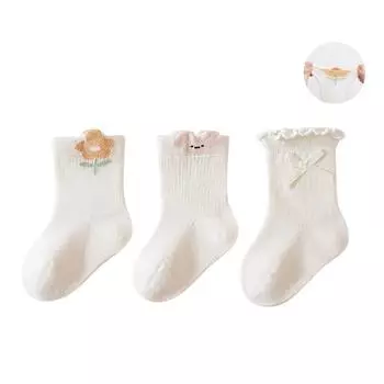 3Pairs/Set Baby Socks Autumn Winter Cartoon Cotton Boneless Infant Toddler Socks For Girls Boys Children s Clothing Accessories XS