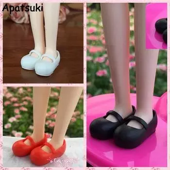 3Пары / лот Мэри Джейнс Обувь для кукол Blythe 1: 6 Причинно-следственная обувь для кукольного дома Licca Мини-обувь для 1/6 BJD Кукла Аксессуары разноцветный