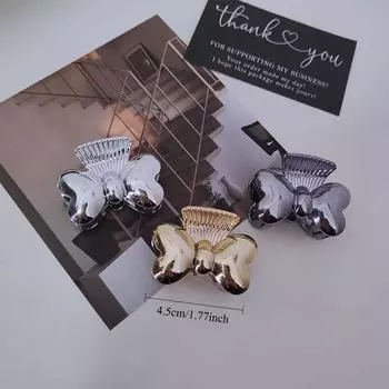 3pc European and American Small Vintage Silver Hair Claw Clips for Women Girls Retro Hairpin Korean Hair Accessories Headwear