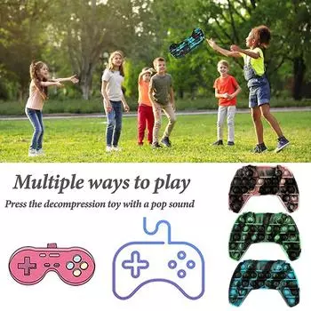 3PC Популярные окрашенные в галстуке геймпады в форме сенсорных рельефных игрушек для детей и взрослых