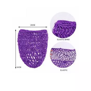 3PC Женщины Ручной вязания крючком Волосы Тканые волосы Сетка для волос Шапочка для ночного сна One Size