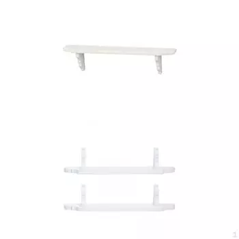 3шт 1:12-масштабная мини-деревянная настенная полка для кукольного домика, модель мебели