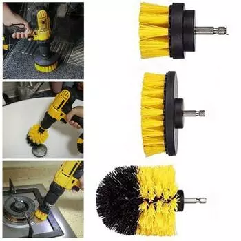 3Pcs / 1Pc Power Scrubber Electric Drill Brush Плитка Инструмент для чистки стекла 2inch