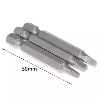 3Pcs 50/100Mm Sq2 Square Head Driver Bit Screwdriver Bits Tool Set S2 Steel Screw Driver Bits For Repair Hand Tool Bit Kit