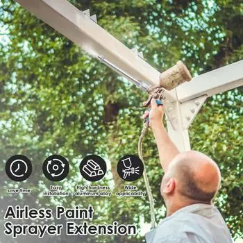 3PCS Airless Paint Sprayer Tip Extension Pole Spray Tool Spray Gun Extension Pole Aluminum 20/30/38 Cm Tool Parts Accessories