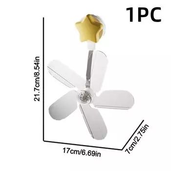 3Pcs Anti-direct Air Conditioner Fan Adjustable Angles Blowing Wind Guide Cover жёлтый