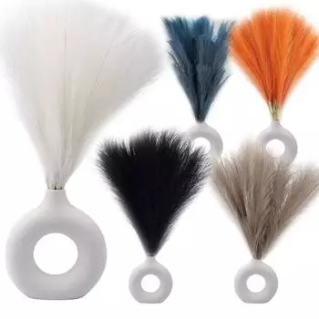 3pcs Artificial Pampas Grass 83cm Fluffy Pampas Grass Flower Bouquet For Home Wedding Christmas Decoration Artificial Flower