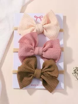 3pcs Baby Girl Bows Headband Newborn Cotton Hairband Accessory Kids HairBand Outdoor Toddler Children HeadWrap Hair Accessories