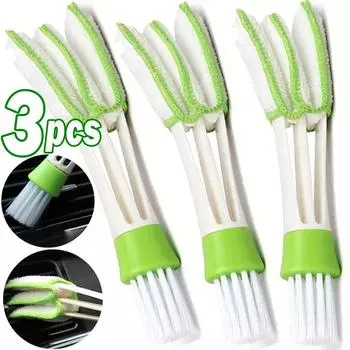 3pcs Car Cleaning Brush Air Conditioning Vent Brush Cleaning Air Outlet Vent Wash Brushes Universal Car Interior Detailing Tools 1PCS
