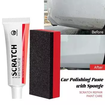 3 шт. средство для удаления царапин на автомобиле, инструменты для ухода за краской с губкой, набор для ухода за краской кузова автомобиля, ремонт, полировка, шлифовка кузова автомобиля