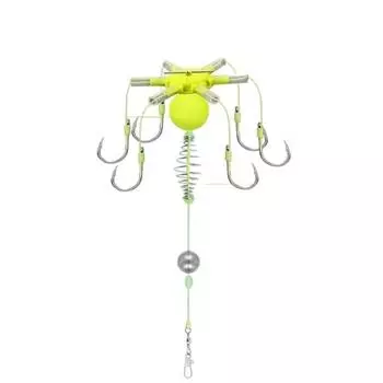 3pcs Carbon Steel Line Group Feeder Sinker String Hook Fishing Spring Bait Cage Outdoor 13#