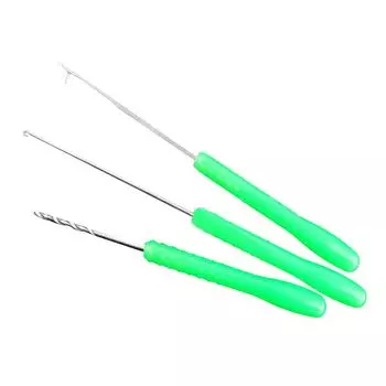 3Pcs Carp Fishing Splicing Needle Bait Boilie Drill Stringer Hook Needle Baiting Rig Needles Stringer Fishing Tackle