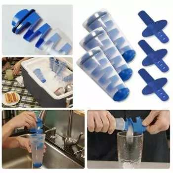 3pcs Creative Mighty Ice Cube Cap Freeze Silicone Combo Mold 3 kits Ice Ball Maker CHINA