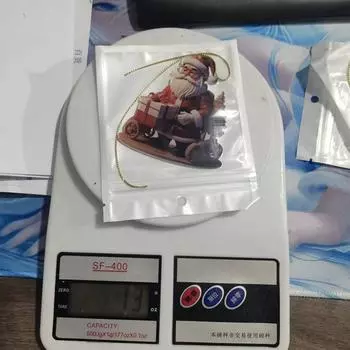 3PCS Cute Old Man Mini Santa Claus Acrylic Cartoon Christmas Tree Decoration Xmas Hanging Home