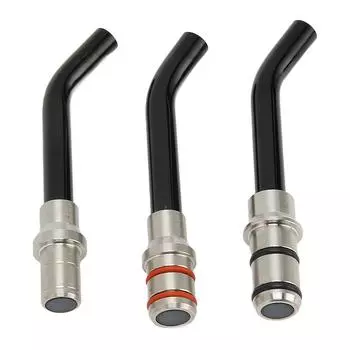 3pcs Dental Optical Guide Rod Stainless Steel Universal Heat Resistance Dental Lamp Guide Rod Black