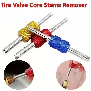 3pcs Double Head Aluminum Alloy Tire Valve Core Removal Tool Hand Bicycle And Vehicle Maintenance Accessories Tire Valve Wrench