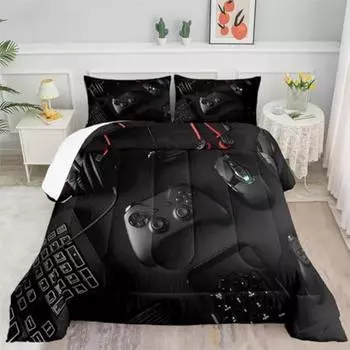 3pcs Duvet Cover Set (1xDuvet Cover + 2xPillowcase Without Core) Totem Print Bedding Set Comfortable Duvet Cover For Bedroom US Twin173x218cm