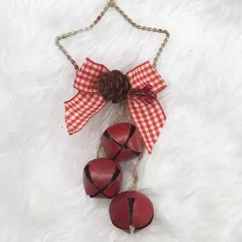 3pcs Exquisite Christmas Bell Pendant Retro Pine Cone Bell Pendant Party Favors 3pcs