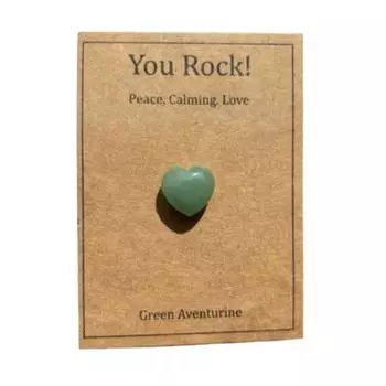 3pcs Handmade Stone Pocket Hug Card Blessing Mini Lucky Crystal Cards Valentine Day