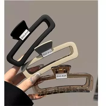 3PCS Large Frosted Hair Clips Anti-skid Shark Clips High Quality Acrylic Hair Clips Plate Hair Grab Clips Girl Hair Clips