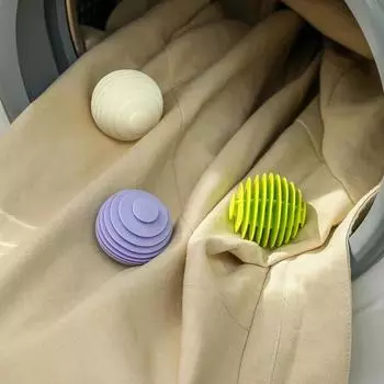 3pcs Laundry Balls Anti-Winding Reusable Drying Ball Pet Hair Remover for Household Clothes Washing Machine Cleaning Balls Tool