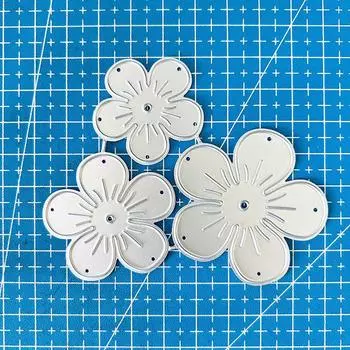 3pcs/lot Flower Petal Metal Cutting Dies Stencils Die Cut for DIY Scrapbooking Album Paper Card Embossing Crafts dies