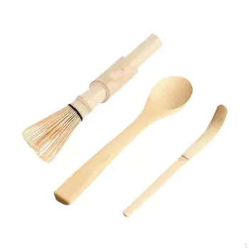 3Pcs Matcha Set And Traditional Tea Scoop, Japanese Tools, Handmade Kit Accessories with