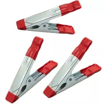 3PCS Metal A-Shaped Spring Clip 4 Inch Spring Clamps Fixed Woodworking Grip Repair Tool Multipurpose Fixed Clips Hand Tools 3pcs