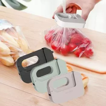 3Pcs Moisture-proof Magnetic Square Food Sealing Clip Fresh Keeping Bag Clip Bag Clamp for Home