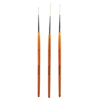3Pcs Nail Art Drawing Line Brush Painting Pen Nail Dotting Tool Set