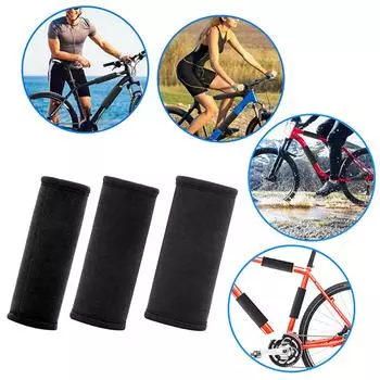 3pcs Neoprene Bicycles Frame Protector Bike Frame Protective Cover Cycling Accessories for Protect Bicycles Chain