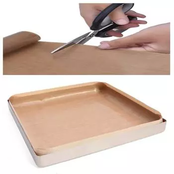 3Pcs Non Stick Heat Transfer Resistant Kitchen Baking Tools Paper Oilcloth Pad Cooking Mat Washable Oven Reusable 40x30cm белый