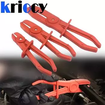 3pcs Nylon Hose Clamp Tool Set Brake Fuel Water Line Clamp Plier Hands Free Tool Car Repair Tools Hose Pliers Hand Tool Sets красный