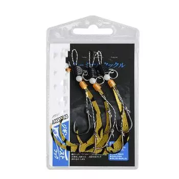 3pcs Octopus Cuttlefish Jig Head Fishing Hooks Soft Squid Silicone Skirt Hooks Luminous Professional Metal Jigging Lure S