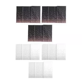 3 шт. Пластиковая скатерть, водонепроницаемая, маслянистая, многоразовая, скатерть с прямоугольным точечным узором Black