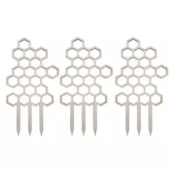 3PCS Potted Plant Trellis DIY Wood Plant Climbing Support Holder for Outdoor Garden Balcony