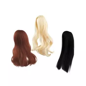 3pcs Purely Hand Woven American Animals Wig Set, Cute Decorative Hat Wig Headpiece One Size