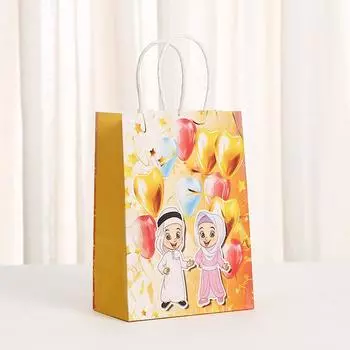 3pcs Ramadan Candy Bag Party Eid Al Fitr For Muslim Celebrations Handheld Cookies Chocolate Gift Bag DIY Festival Supplies