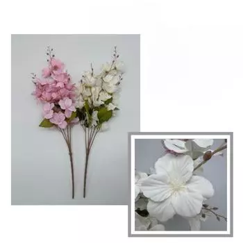 3PCS Real Touch Magnolia Flowers Branch Magnolia Fake Flowers Artificial Flower Magnolia Stems 65CM for Office Vase Table Centerpiece Home Decor белый