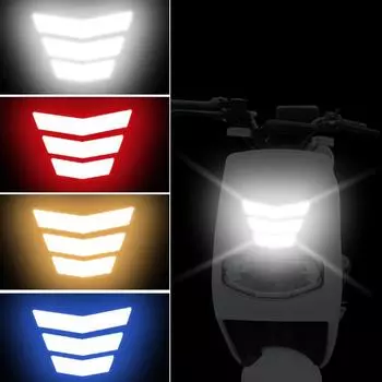 3pcs Reflective Car Decal Safety Warning Reflector Tape Car Stickers Anti Collision Warning Reflector Sticker Auto Accessories