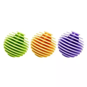 3 шт. многоразовых волшебных шариков для стирки, шарики для сушки, шарики для смягчения ткани, инструменты для чистки одежды, аксессуары для стиральных машин белый