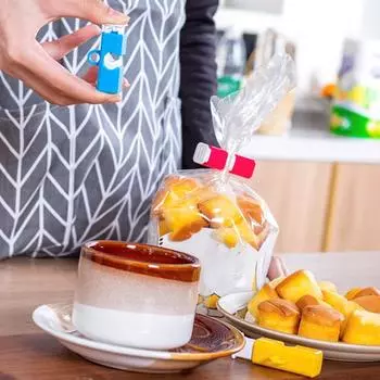 3 шт. Запечатывающий зажим, практичный многоцелевой многоцветный зажим для закрытия пакетов для свежих продуктов для кухни разноцветный