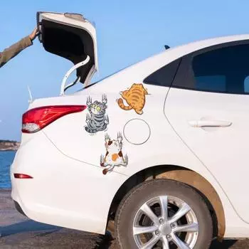 3 шт./компл. забавная наклейка для автомобиля с царапинами, самоклеящаяся, устойчивая к атмосферным воздействиям, автомобильный внедорожник, корпус окна автомобиля S