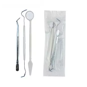 3 шт./набор стоматологических инструментов из нержавеющей стали, набор стоматолога, зеркало для полости рта, зонд, крючок, пинцет, набор для ухода за полостью рта стоматолога