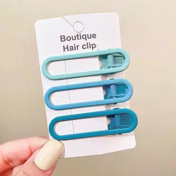 3pcs/set Gradient Alloy Hairpins For Women Girls Sweet Hair Decorate Bangs Holder Hair Clips Barrettes Fashion Hair Accessories