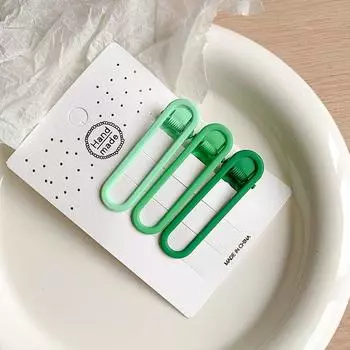 3pcs/Set Hollow Ellipse Shape Matte Alloy Hairpins Simple Solid Color Bobby Pins Women Girls Hair Clips Fashion Hair Accessories Size fits all