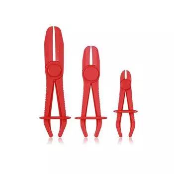3Pcs/Set Nylon Hose Clamp Tool Set Brake Fuel Water Line Clamp Plier Hands Free Tool Car Repair Tools Hose Pliers